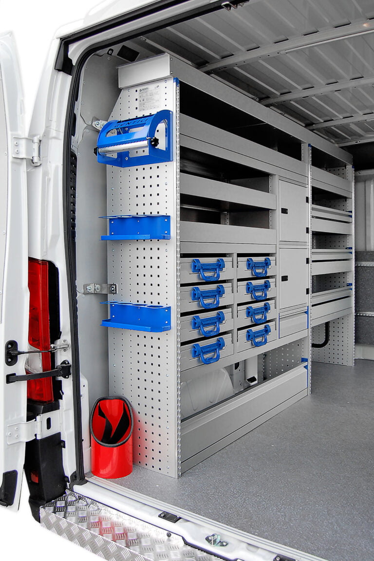 Modulaire bedrijfswageninrichting